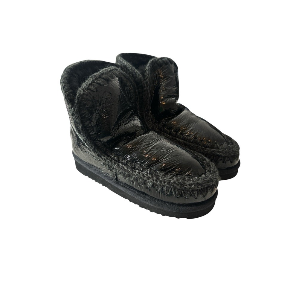 Mou Eskimo Boots Women's Size 38 Black Comfy Outdoor Ankle New No Box